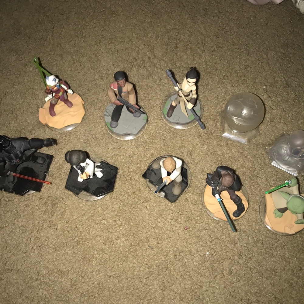 10 video star wars figures